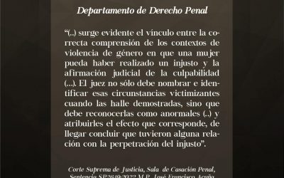 Enfoque de género en casos en los que las mujeres son victimarias/víctimas