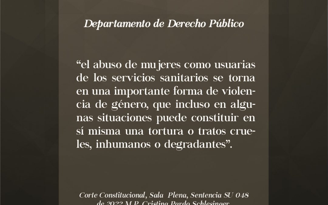 “La violencia obstétrica como una forma de violencia de género”