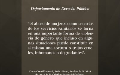 “La violencia obstétrica como una forma de violencia de género”