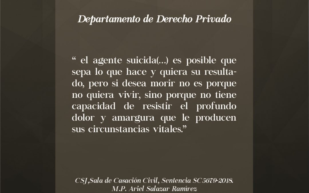 La diferencia entre la voluntad de morir (inherente a la definición de suicidio) de la noción de defraudar (propia de los actos inasegurables)