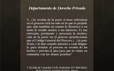 La importancia de la declaración de parte en el proceso civil: su realidad como prueba y correcta valoración